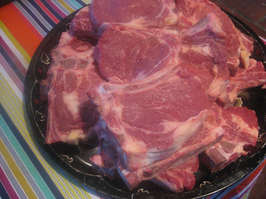 Beef steaks at Ernestos