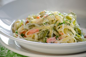 Smoked Salmon Tagliatelles