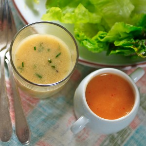 French Vinaigrette (left). 