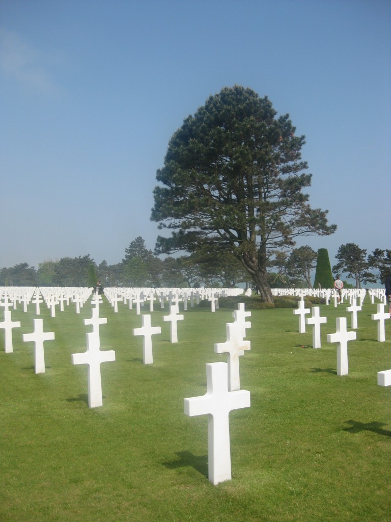 The American Cemetery in Normandy.
