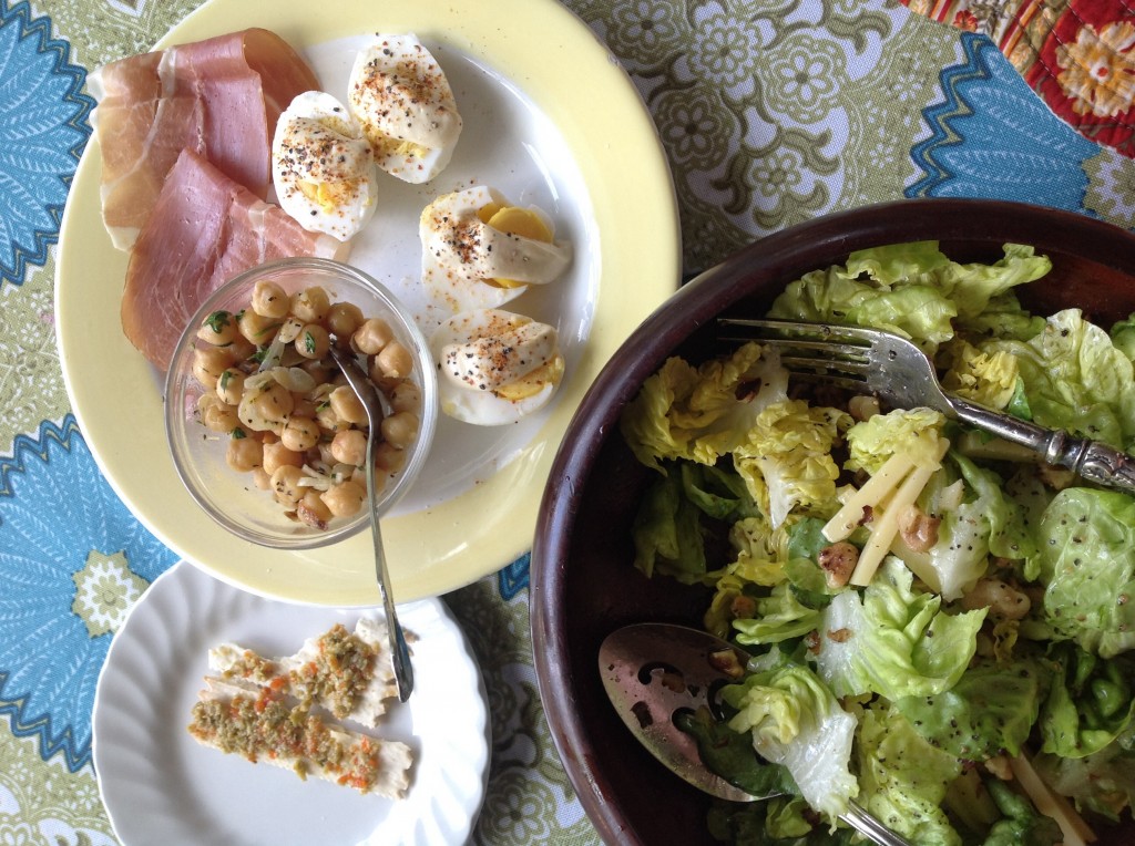 Oeufs Mayo with my Comté-Walnut Salad