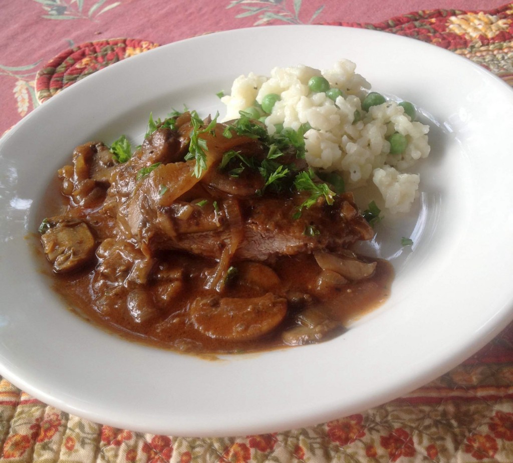 Smothered Flat-Iron Steaks