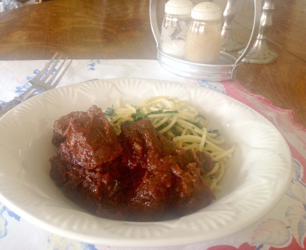 My easy recipe for Hungarian Goulash, made in my braiser. 