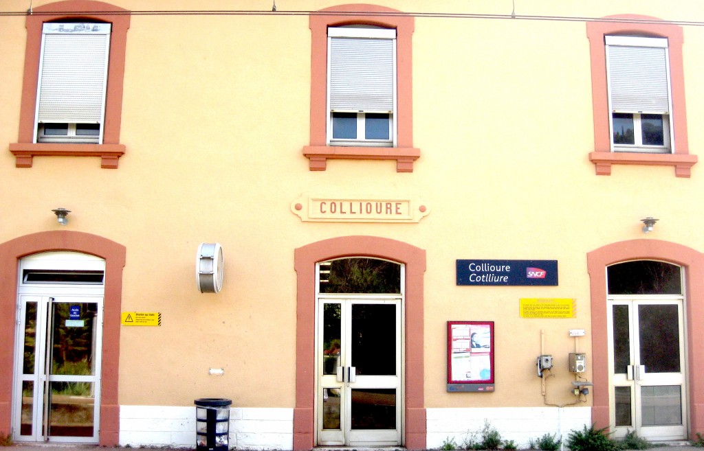 The train station in my little town, Collioure, France. 
